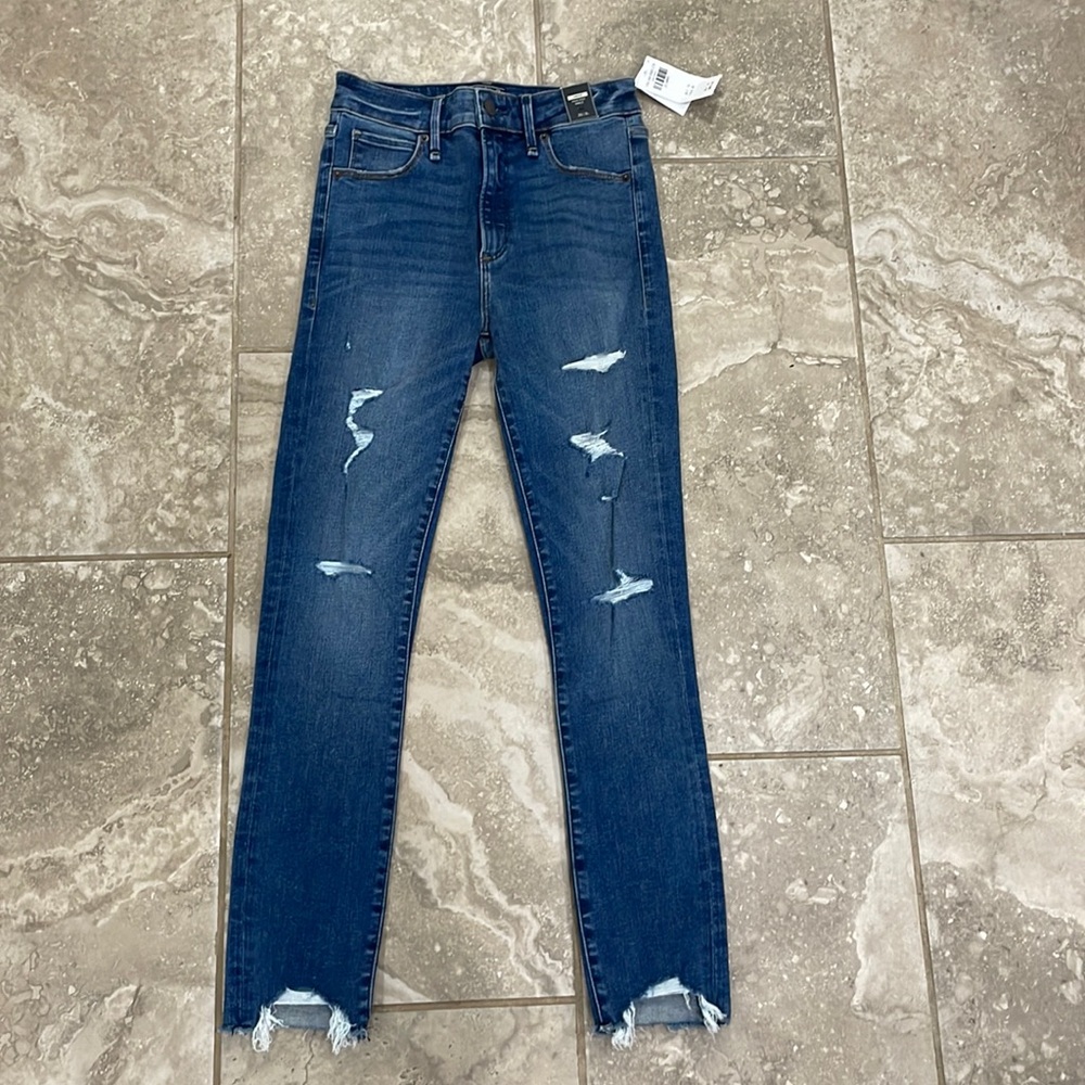 Abercrombie & Fitch Women's Simone High Rise Ankle Jeans‎ Sz 25 S